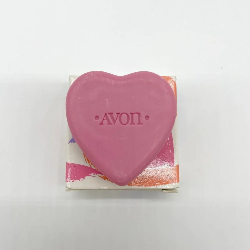 Vintage Avon Bath Soap Heart to‎ Heart 1980s Hugs Kisses Sweetheart Valentines